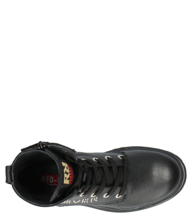 Red-Rag Red Rag Veterboot <span>11118-922</span> 922 Black Nappa Red Rag Veterboot <span>11118-922</span> 11118-922 zwart - www.bremmerschoenen.live - Bremmer Schoenen