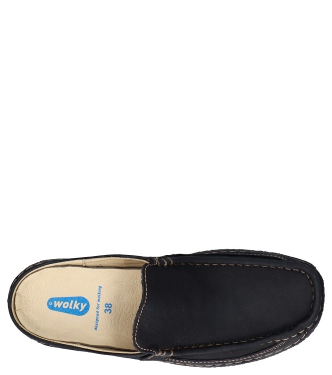Wolky Slipper <span>0620211 800 Roll Slide</span> 0620211 800 Roll Slide blauw - www.bremmerschoenen.live - Bremmer Schoenen