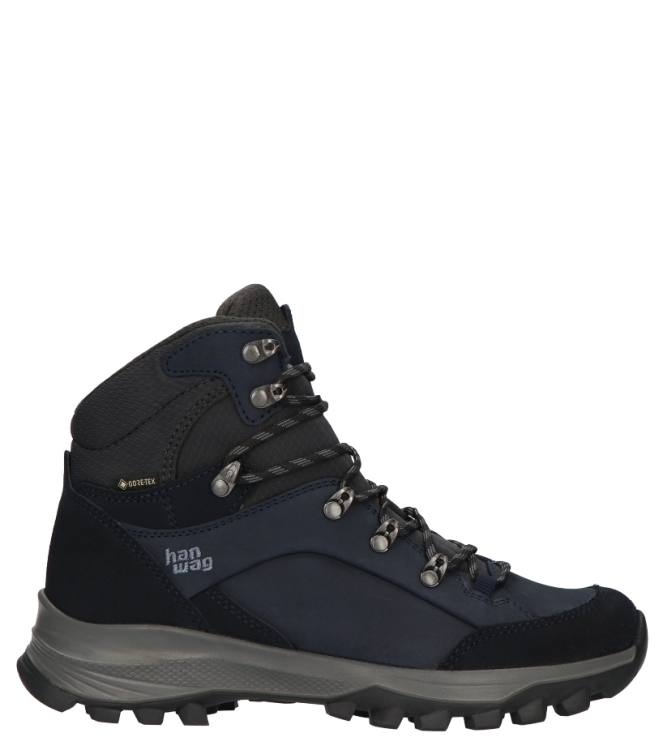 Hanwag Hanwag Wandelschoen <span>203201-007064 Banks Narrow Lady GTX</span> 007064 Navy/ Asphalt Hanwag Wandelschoen <span>203201-007064 Banks Narrow Lady GTX</span> 203201-007064 Banks Narrow Lady GTX blauw - www.bremmerschoenen.live - Bremmer Schoenen