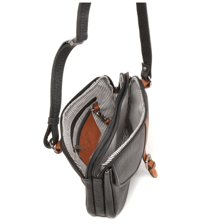 Berba Berba Crossbody tas <span>125-041-00</span> 00 Black Berba Crossbody tas <span>125-041-00</span> 125-041-00 zwart - www.bremmerschoenen.live - Bremmer Schoenen