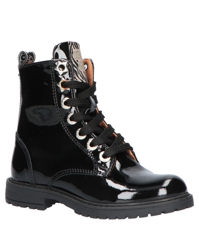 Develab Develab veterboot <span>42132 925</span> 925 Black Patent Develab veterboot <span>42132 925</span> 42132 925 zwart - www.bremmerschoenen.live - Bremmer Schoenen
