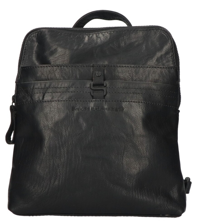 Spikes & Sparrow Rugtas <span>9213200 Black</span> 9213200 Black zwart - www.bremmerschoenen.live - Bremmer Schoenen