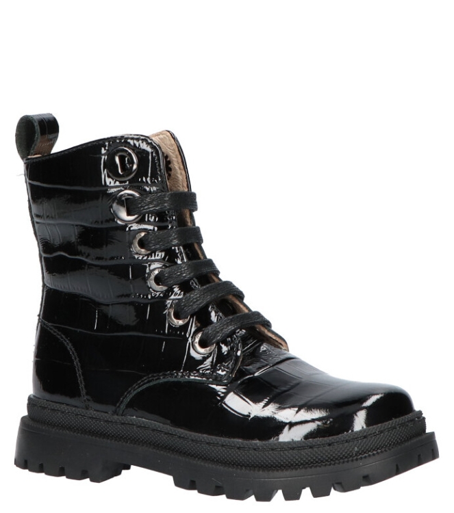 Shoesme Shoesme veterboot <span>NT21W005-B</span> Shiny Black Shoesme veterboot <span>NT21W005-B</span> NT21W005-B zwart - www.bremmerschoenen.live - Bremmer Schoenen