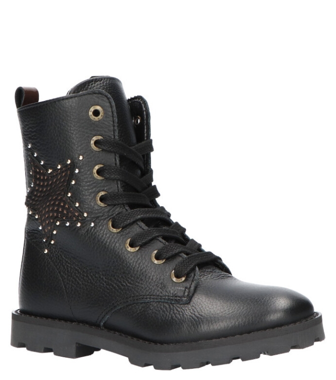 Shoesme veterboot <span>TA21W024-B</span> TA21W024-B zwart - www.bremmerschoenen.live - Bremmer Schoenen