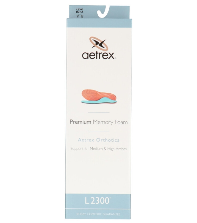 Aetrex Aetrex voetbed <span>L2300M Premium Memory Foam</span> Overig Aetrex voetbed <span>L2300M Premium Memory Foam</span> L2300M Premium Memory Foam meerkleurig - www.bremmerschoenen.live - Bremmer Schoenen