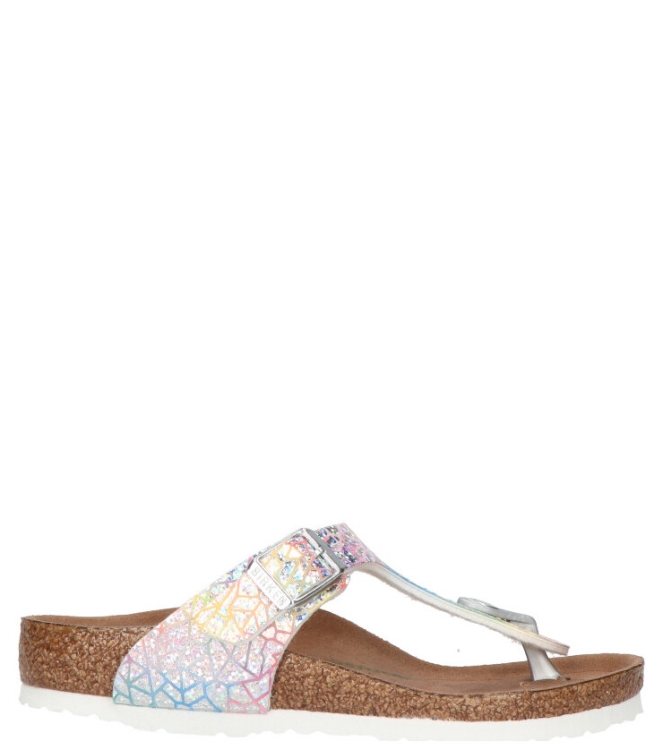 Birkenstock Birkenstock slipper <span>1022193 Gizeh kids</span> Flashy hologram silver VEG Birkenstock slipper <span>1022193 Gizeh kids</span> 1022193 Gizeh kids zilver - www.bremmerschoenen.live - Bremmer Schoenen
