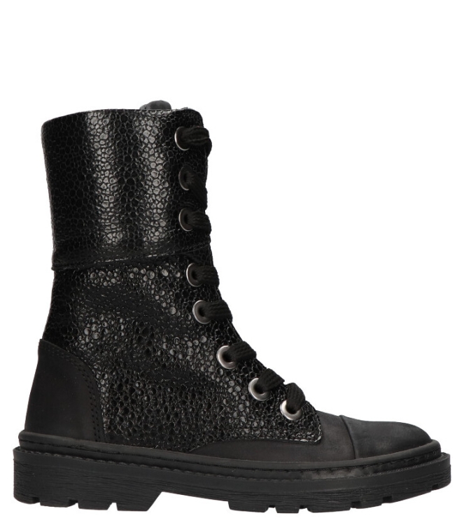 Jochie Freaks veterboot <span>JF-22582 214 Jutt</span> JF-22582 214 Jutt zwart - www.bremmerschoenen.live - Bremmer Schoenen