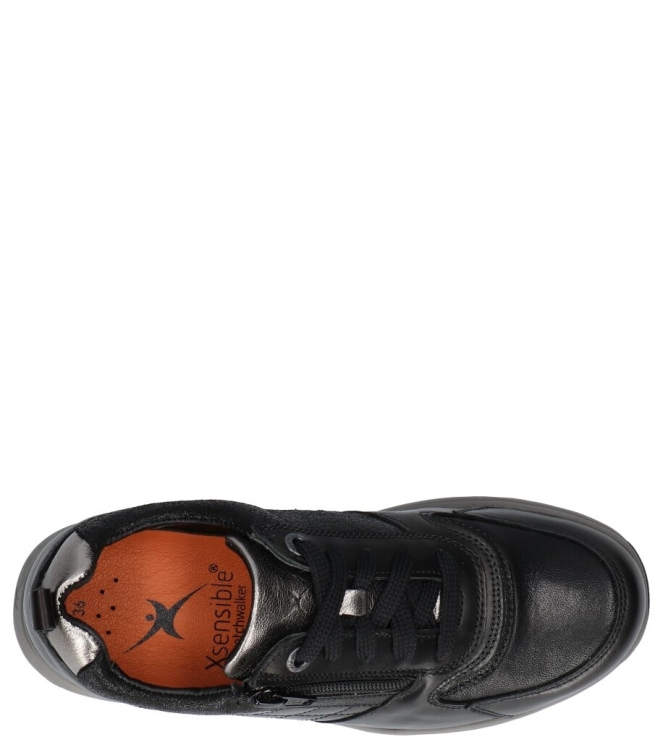 Xsensible Xsensible sneaker <span>30217.3 050 Arona HX</span> 050 Black / Silver Xsensible sneaker <span>30217.3 050 Arona HX</span> 30217.3 050 Arona HX zwart - www.bremmerschoenen.live - Bremmer Schoenen