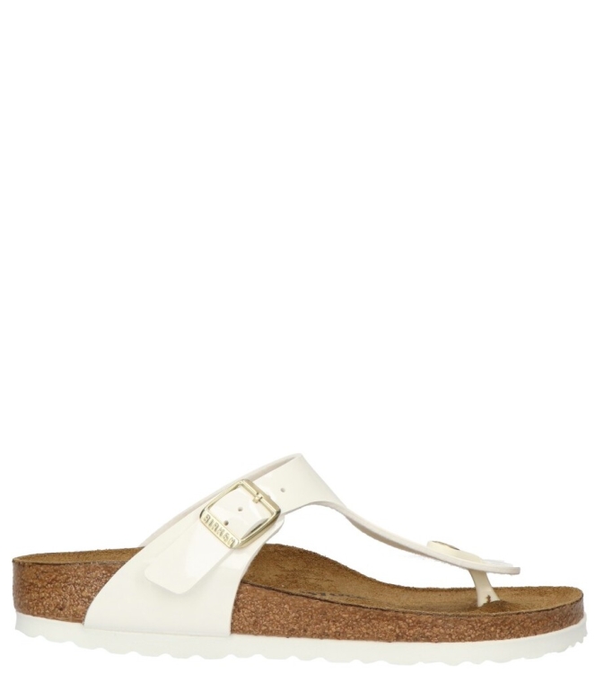 Birkenstock Birkenstock Slipper <span>1005300 Gizeh</span> patent white Birkenstock Slipper <span>1005300 Gizeh</span> 1005300 Gizeh wit - www.bremmerschoenen.live - Bremmer Schoenen