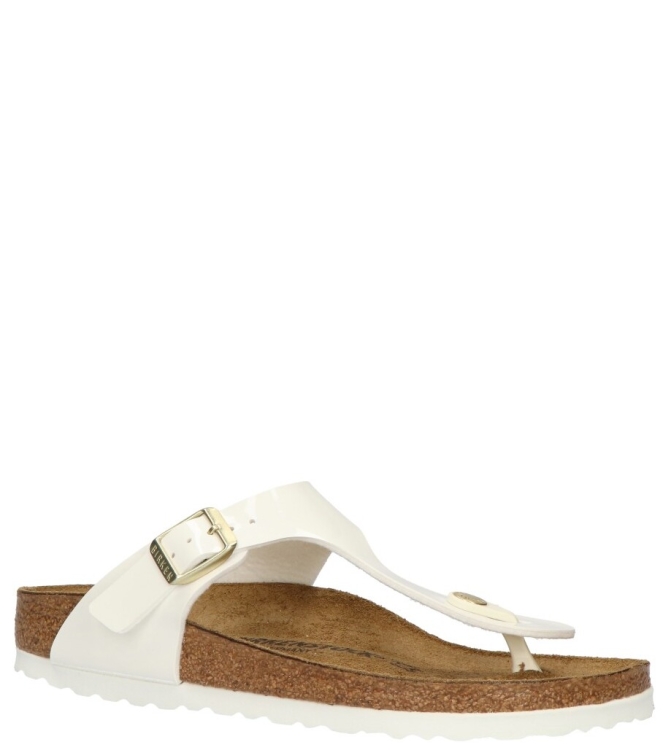 Birkenstock Birkenstock Slipper <span>1005300 Gizeh</span> patent white Birkenstock Slipper <span>1005300 Gizeh</span> 1005300 Gizeh wit - www.bremmerschoenen.live - Bremmer Schoenen