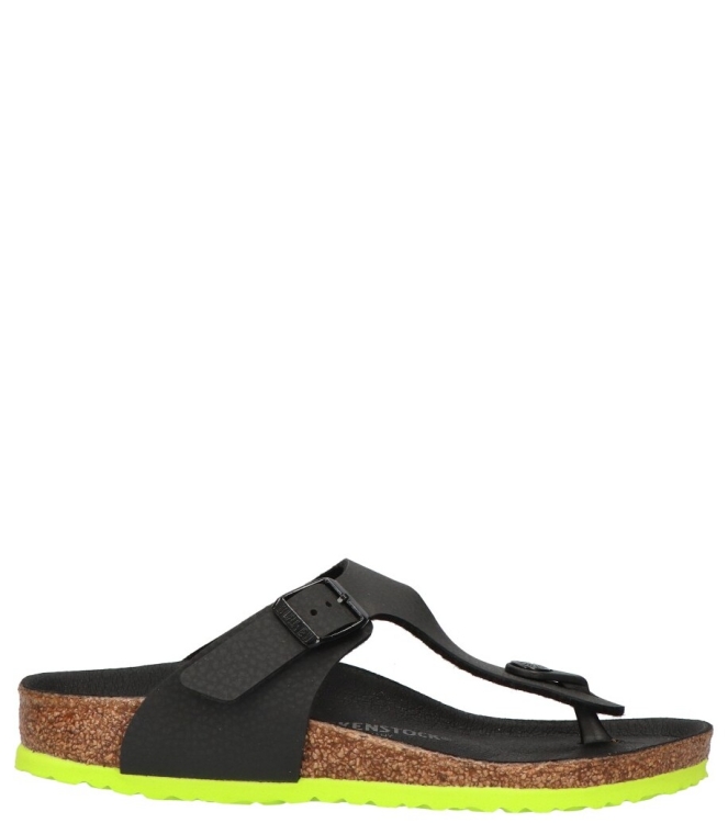 Birkenstock slipper <span>1024387 Gizeh Kids BF</span> 1024387 Gizeh Kids BF zwart - www.bremmerschoenen.live - Bremmer Schoenen
