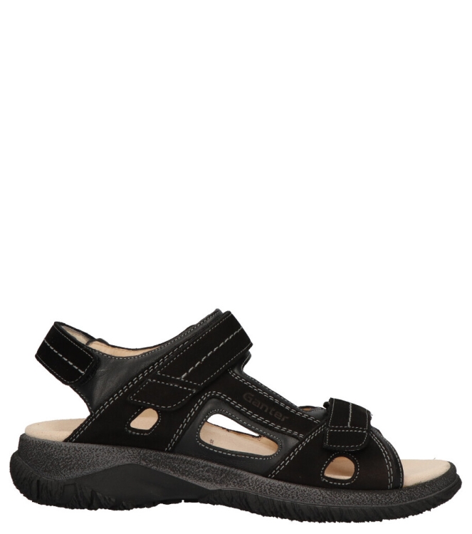 Ganter sandaal <span>257128 0100 Giovanni</span> 257128 0100 Giovanni zwart - www.bremmerschoenen.live - Bremmer Schoenen