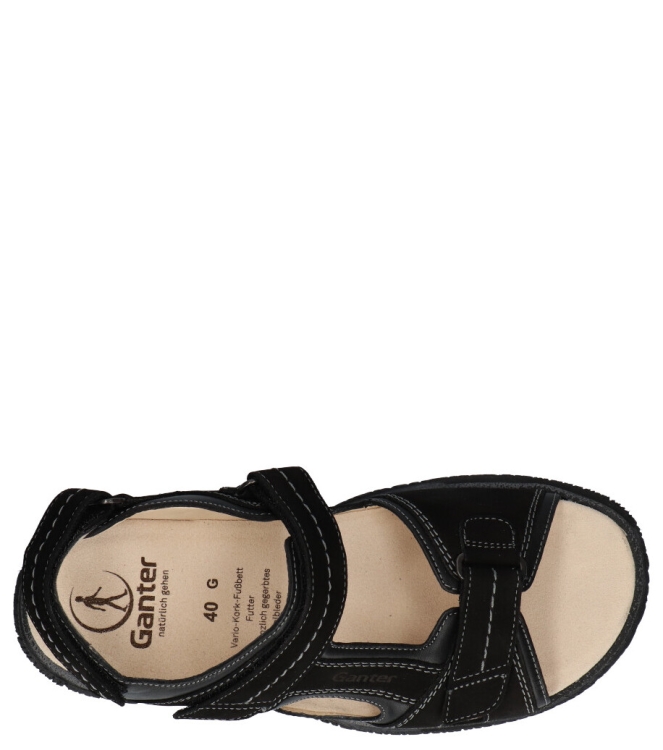 Ganter sandaal <span>257128 0100 Giovanni</span> 257128 0100 Giovanni zwart - www.bremmerschoenen.live - Bremmer Schoenen