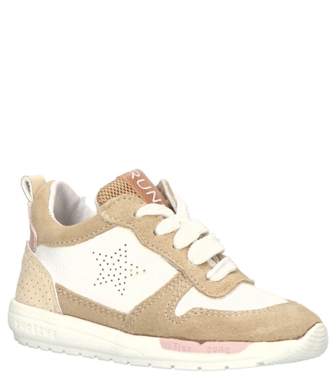 Shoesme Shoesme sneaker <span>RF23S017-A</span> beige white pink Shoesme sneaker <span>RF23S017-A</span> RF23S017-A beige - www.bremmerschoenen.live - Bremmer Schoenen