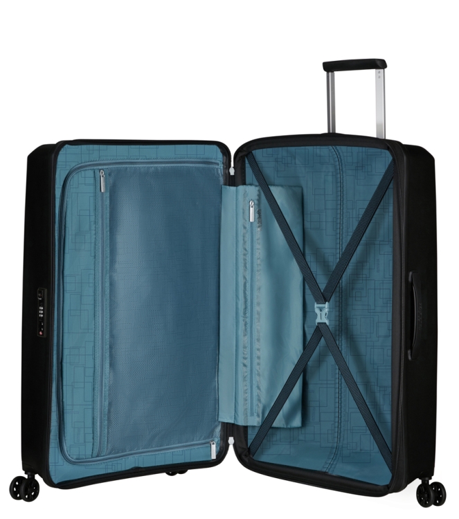 American Tourister AT Koffer <span>146821 1041 Aerostep Spinner 77</span> Black AT Koffer <span>146821 1041 Aerostep Spinner 77</span> 146821 1041 Aerostep Spinner 77 zwart - www.bremmerschoenen.live - Bremmer Schoenen