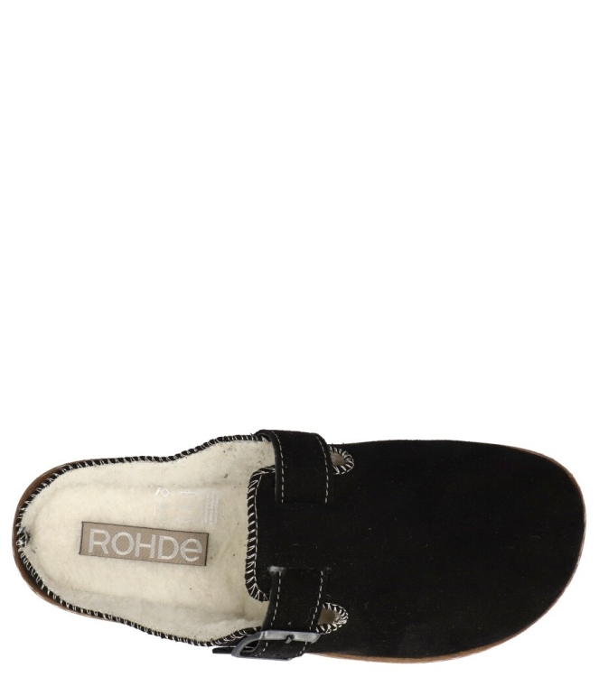 Rohde pantoffel <span>6123 90</span> 6123 90 zwart - www.bremmerschoenen.live - Bremmer Schoenen