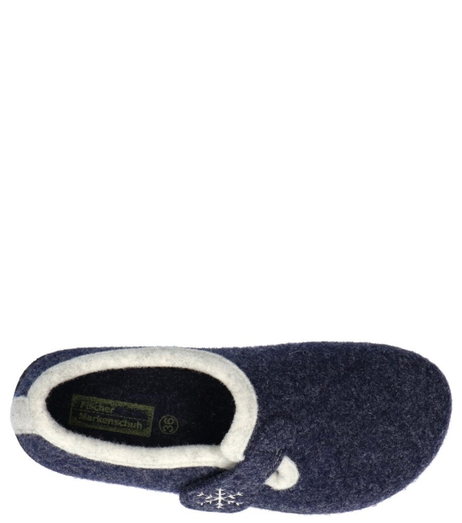 Fischer pantoffel <span>205620 501</span> 205620 501 blauw - www.bremmerschoenen.live - Bremmer Schoenen