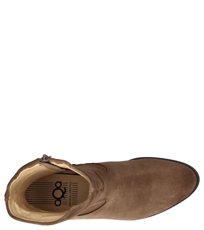 Aqa Aqa enkellaars <span>A8486 A36</span> A36 velour marsh Aqa enkellaars <span>A8486 A36</span> A8486 A36 bruin - www.bremmerschoenen.live - Bremmer Schoenen