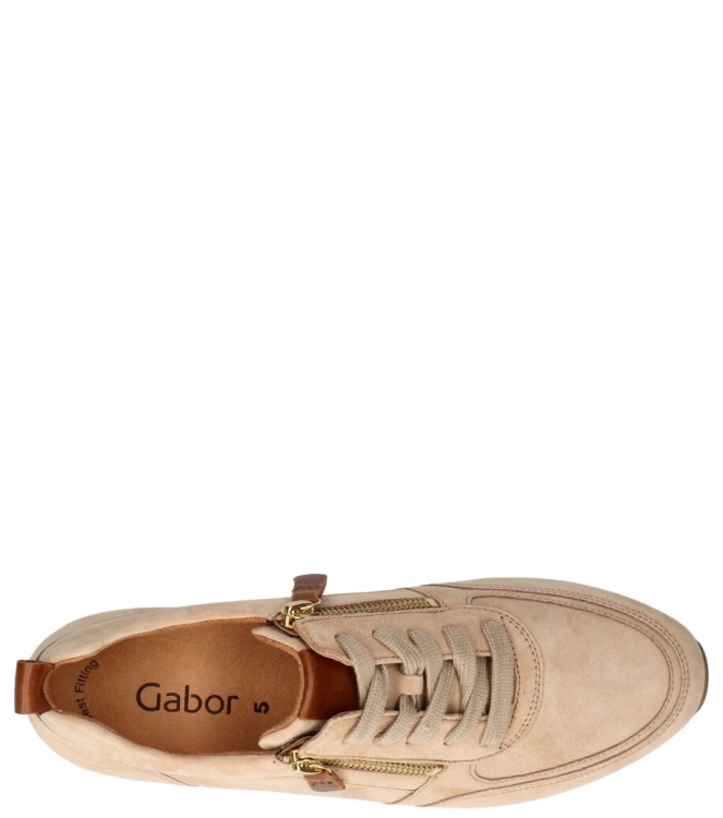 Gabor sneaker <span>43.411.14</span> 43.411.14 beige - www.bremmerschoenen.live - Bremmer Schoenen