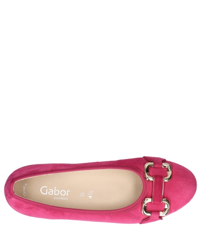 Gabor Gabor Ballerina <span>42.462.21</span> 21 pink (gold) Gabor Ballerina <span>42.462.21</span> 42.462.21 rose - www.bremmerschoenen.live - Bremmer Schoenen