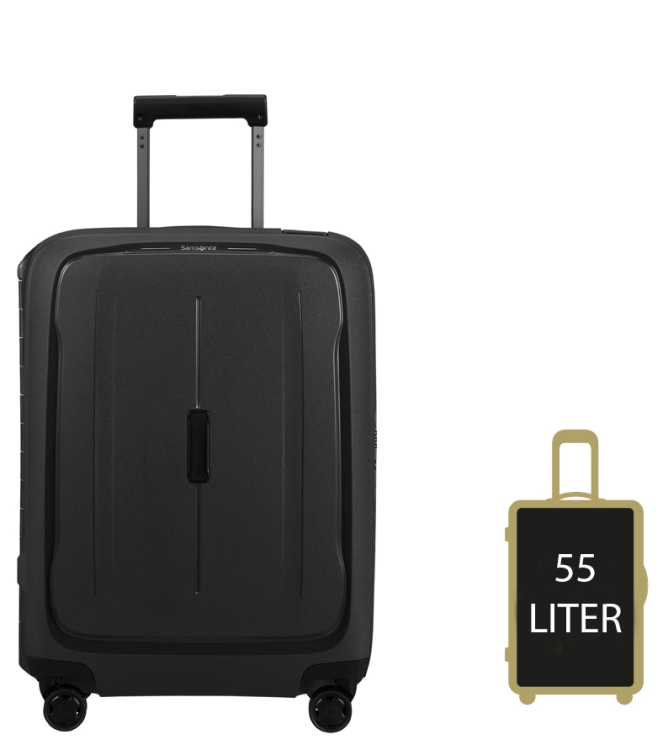 Samsonite Samsonite Trolley <span>146909 1374 Essens spinner 55</span> Graphite Samsonite Trolley <span>146909 1374 Essens spinner 55</span> 146909 1374 Essens spinner 55 zwart - www.bremmerschoenen.live - Bremmer Schoenen