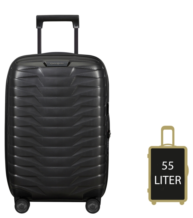 Samsonite Trolley <span>140087 4804 Proxis Spinner 55</span> 140087 4804 Proxis Spinner 55 grijs - www.bremmerschoenen.live - Bremmer Schoenen