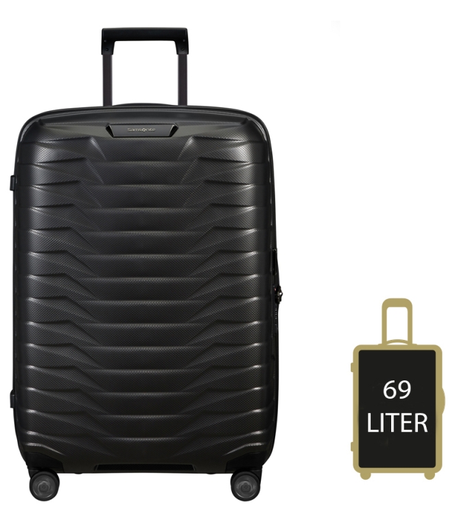 Samsonite Koffer <span>126041 4804 Proxis Spinner 69</span> 126041 4804 Proxis Spinner 69 grijs - www.bremmerschoenen.live - Bremmer Schoenen