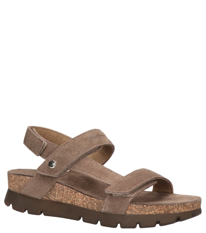 Panama Jack Panama Jack sandaal <span>Selma B18</span> B18 velour Piedra / stone Panama Jack sandaal <span>Selma B18</span> Selma B18 grijs - www.bremmerschoenen.live - Bremmer Schoenen
