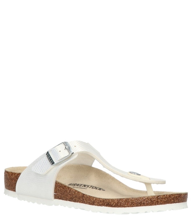 Birkenstock Birkenstock slipper <span>1026847 Gizeh Kids BS</span> Lizard White Birkenstock slipper <span>1026847 Gizeh Kids BS</span> 1026847 Gizeh Kids BS wit - www.bremmerschoenen.live - Bremmer Schoenen