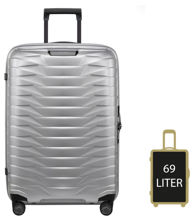 Samsonite koffer <span>126041 1776 Proxis Spinner 69</span> 126041 1776 Proxis Spinner 69 zilver - www.bremmerschoenen.live - Bremmer Schoenen