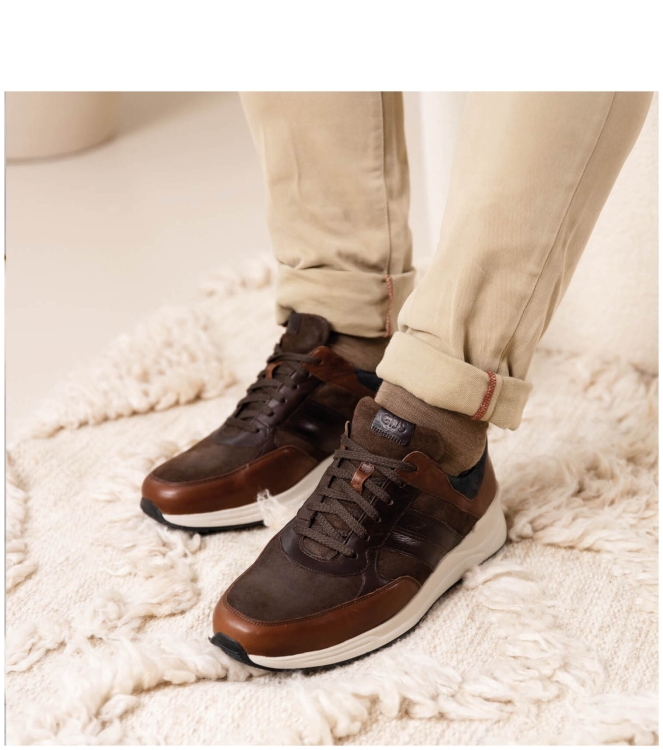 Gijs sneaker <span>2120 908 1220</span> 2120 908 1220 bruin - www.bremmerschoenen.live - Bremmer Schoenen