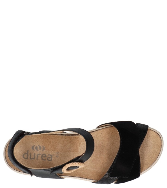 Durea sandaal <span>7425 024 1602</span> 7425 024 1602 zwart - www.bremmerschoenen.live - Bremmer Schoenen