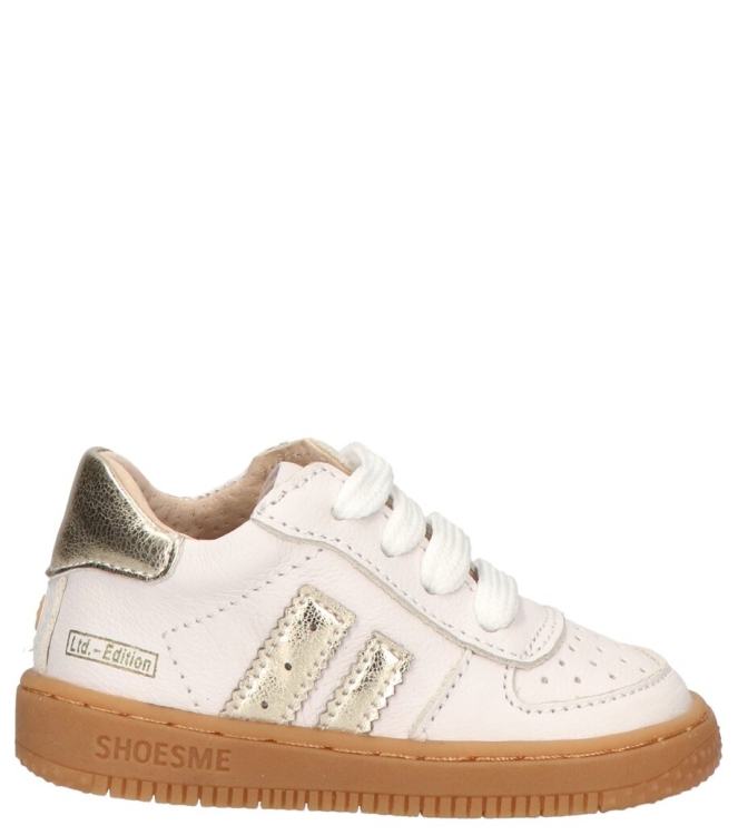 Shoesme Shoesme sneaker <span>BN25S003-A</span> White gold Shoesme sneaker <span>BN25S003-A</span> BN25S003-A wit - www.bremmerschoenen.live - Bremmer Schoenen