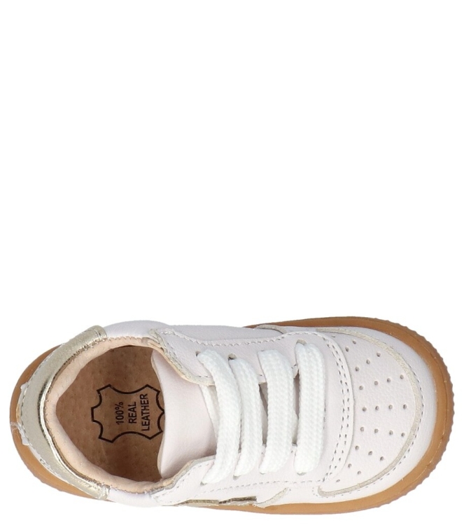 Shoesme Shoesme sneaker <span>BN25S003-A</span> White gold Shoesme sneaker <span>BN25S003-A</span> BN25S003-A wit - www.bremmerschoenen.live - Bremmer Schoenen
