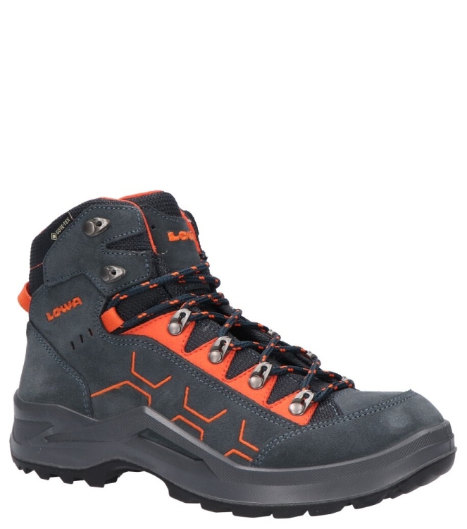 Lowa Lowa wandelschoen <span>LK651050-7920 Kody Evo GTX Mid Jr</span> 7920 Steelblue/orange Lowa wandelschoen <span>LK651050-7920 Kody Evo GTX Mid Jr</span> LK651050-7920 Kody Evo GTX Mid Jr blauw - www.bremmerschoenen.live - Bremmer Schoenen