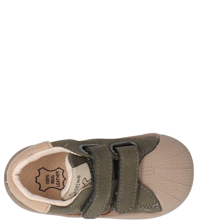 Shoesme Shoesme klittenbandschoen <span>BS24W001-B</span> dark green taupe Shoesme klittenbandschoen <span>BS24W001-B</span> BS24W001-B groen - www.bremmerschoenen.live - Bremmer Schoenen