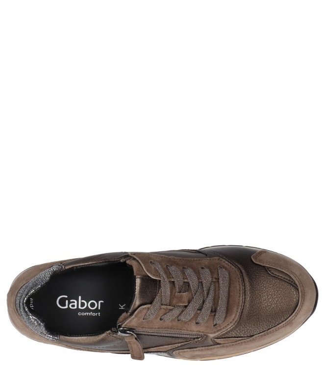 Gabor Gabor sneaker <span>76.305.62</span> 62 bronce/smog/mohair Gabor sneaker <span>76.305.62</span> 76.305.62 brons - www.bremmerschoenen.live - Bremmer Schoenen