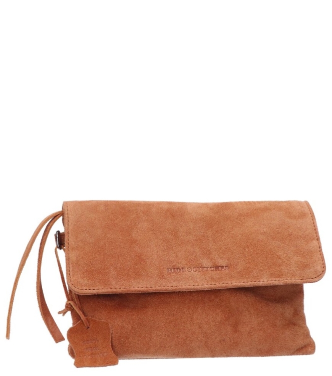 Hide en Stitches clutch <span>24684 010 Camel</span> 24684 010 Camel cognac - www.bremmerschoenen.live - Bremmer Schoenen