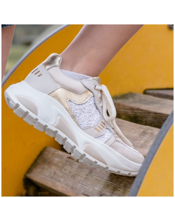 Twins sneaker <span>326175 906 Seven Swing</span> 326175 906 Seven Swing beige - www.bremmerschoenen.live - Bremmer Schoenen