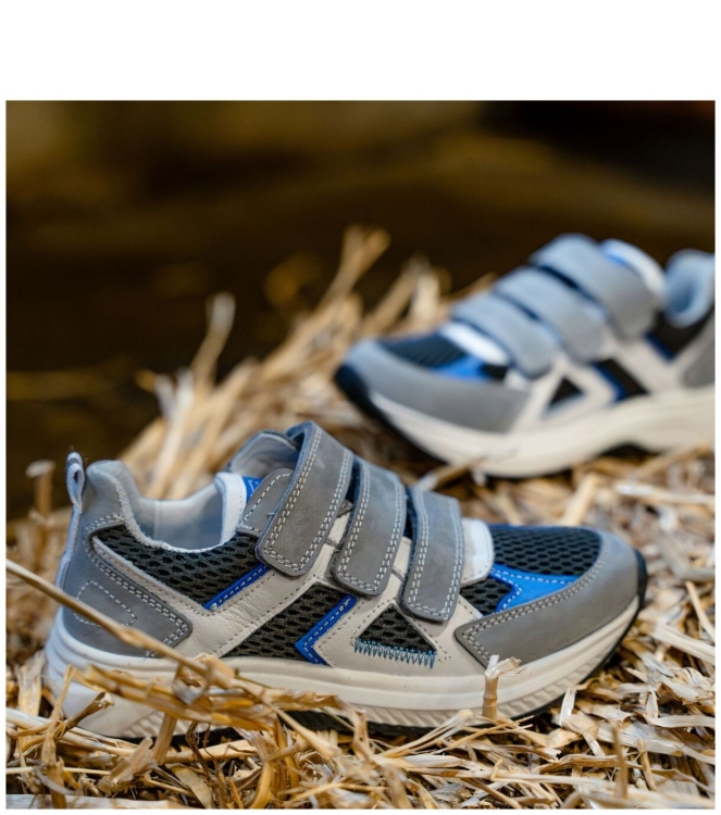 Track Style klittenbandschoen <span>326354 182 Emiel Engel</span> 326354 182 Emiel Engel grijs - www.bremmerschoenen.live - Bremmer Schoenen