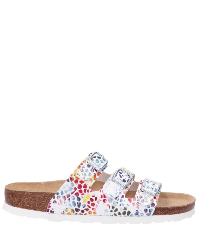 Rohde Rohde slipper <span>5620 08</span> 08 weiss bunt Rohde slipper <span>5620 08</span> 5620 08 meerkleurig - www.bremmerschoenen.live - Bremmer Schoenen