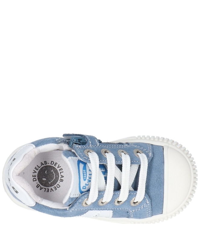Develab Develab sneaker <span>45401 693</span> 693 Blue Combi Suede Develab sneaker <span>45401 693</span> 45401 693 blauw - www.bremmerschoenen.live - Bremmer Schoenen