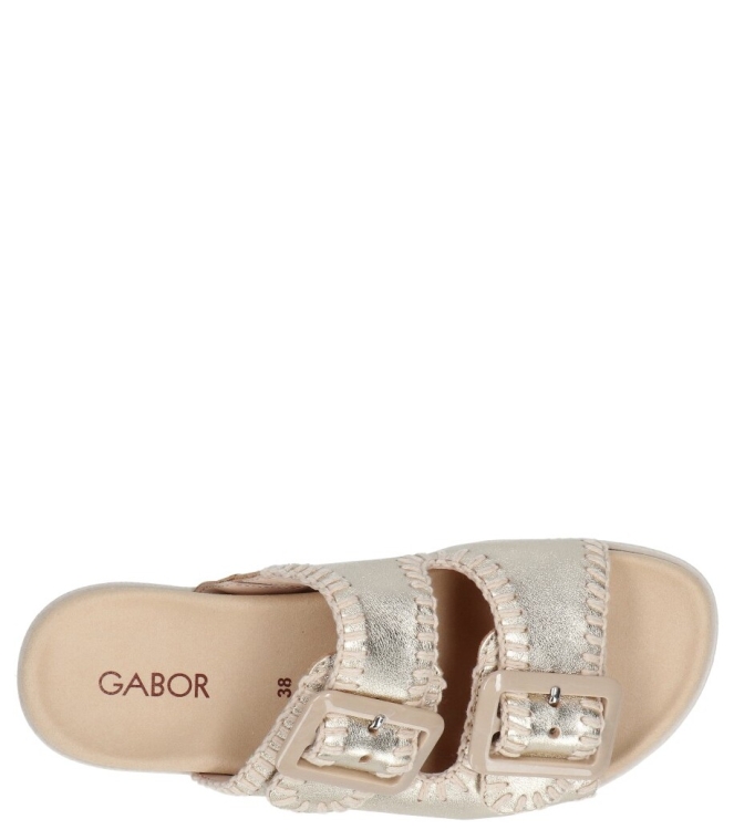 Gabor Gabor slipper <span>83.741.62</span> 62 platino Gabor slipper <span>83.741.62</span> 83.741.62 goud - www.bremmerschoenen.live - Bremmer Schoenen