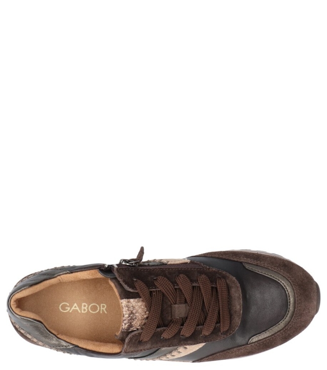 Gabor Gabor sneaker <span>6031.01.001</span> 001 mocca/sand Gabor sneaker <span>6031.01.001</span> 6031.01.001 bruin - www.bremmerschoenen.live - Bremmer Schoenen