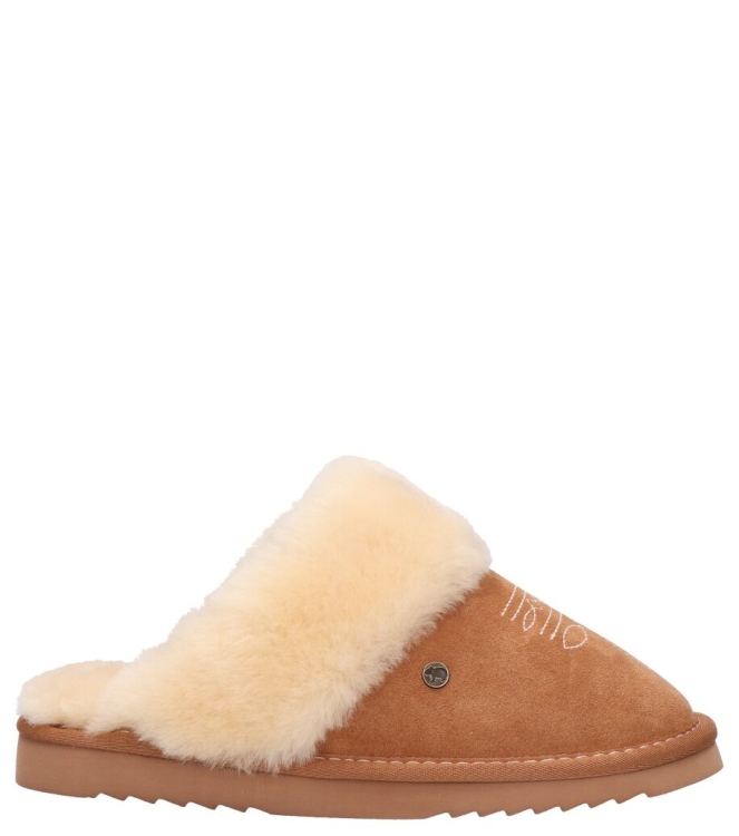 Warmbat pantoffel <span>Junee Women JNE321625 cognac</span> Junee Women JNE321625 cognac cognac - www.bremmerschoenen.live - Bremmer Schoenen