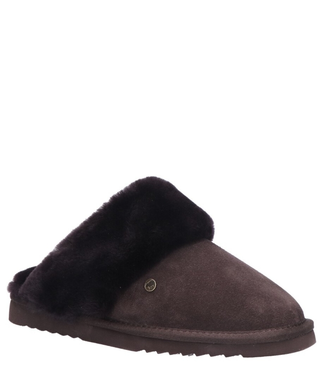Warmbat pantoffel <span>Flurry Women FLS321065 Choco</span> Flurry Women FLS321065 Choco bruin - www.bremmerschoenen.live - Bremmer Schoenen