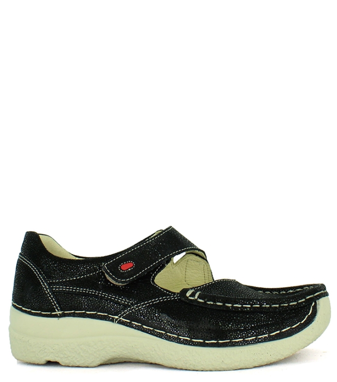 WOLKY BANDSCHOEN <span>6247907 ROLL FEVER</span> 6247907 ROLL FEVER zwart - www.bremmerschoenen.live - Bremmer Schoenen