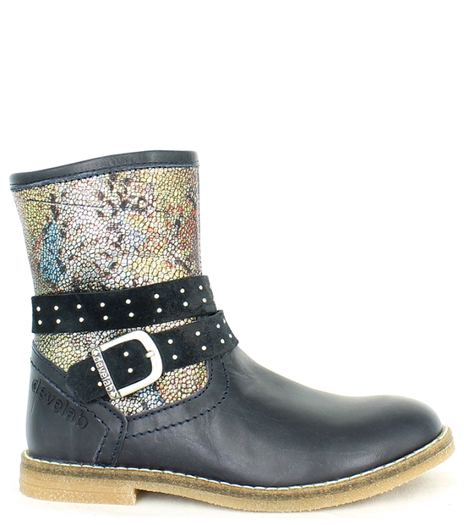 Develab DEVELAB KORTE LAARS <span>42304 621</span> BLUE METALLIC DEVELAB KORTE LAARS <span>42304 621</span> 42304 621 blauw - www.bremmerschoenen.live - Bremmer Schoenen
