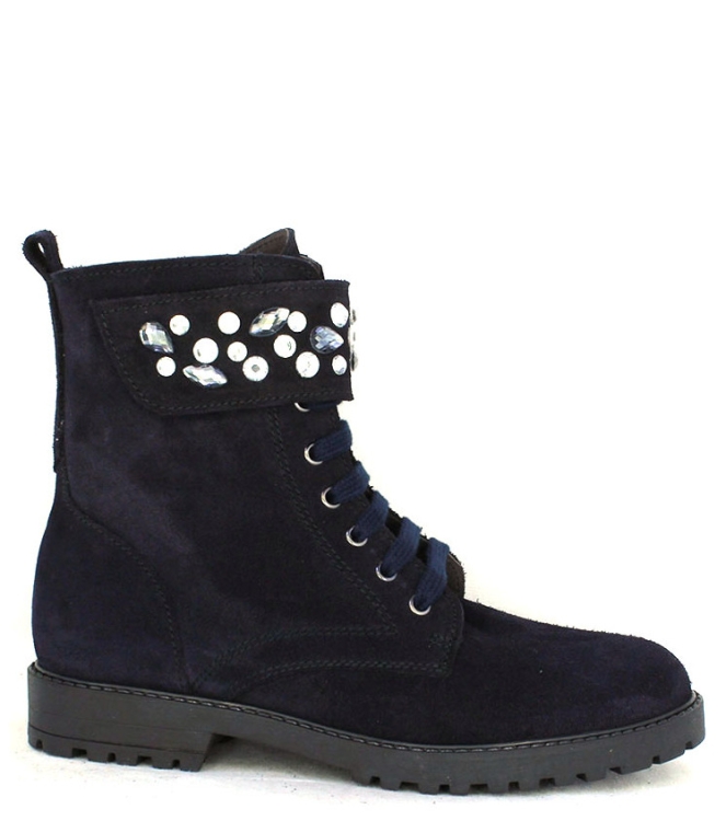 Clic! Veterboot <span>9559 cristal afelpado marino</span> 9559 cristal afelpado marino blauw - www.bremmerschoenen.live - Bremmer Schoenen