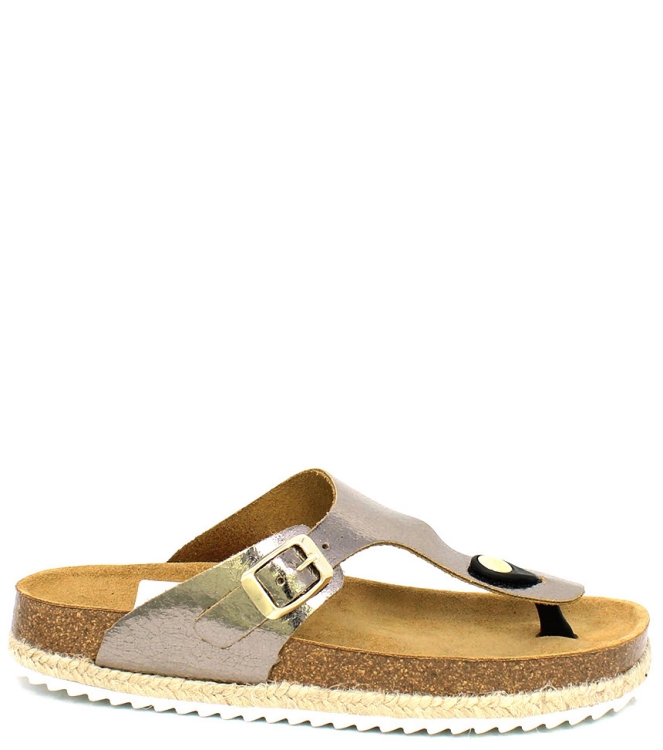 Develab DEVELAB SLIPPER <span>48070731</span> DARK BROWN METALLIC DEVELAB SLIPPER <span>48070731</span> 48070731 brons - www.bremmerschoenen.live - Bremmer Schoenen